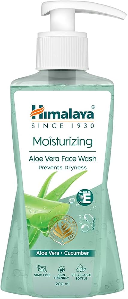 HIMALAYA MOISTURIZING ALOEVERA FACE WASH 200G X 12PCS