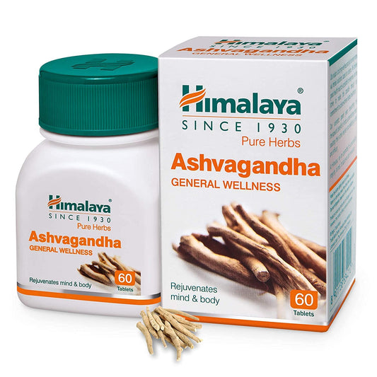 HIMALAYA ASHWAGANDHA TABLETS 60 TABS X 12 BTL