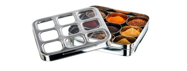 9IN1 SQUARE MASALA DABBA 1PC